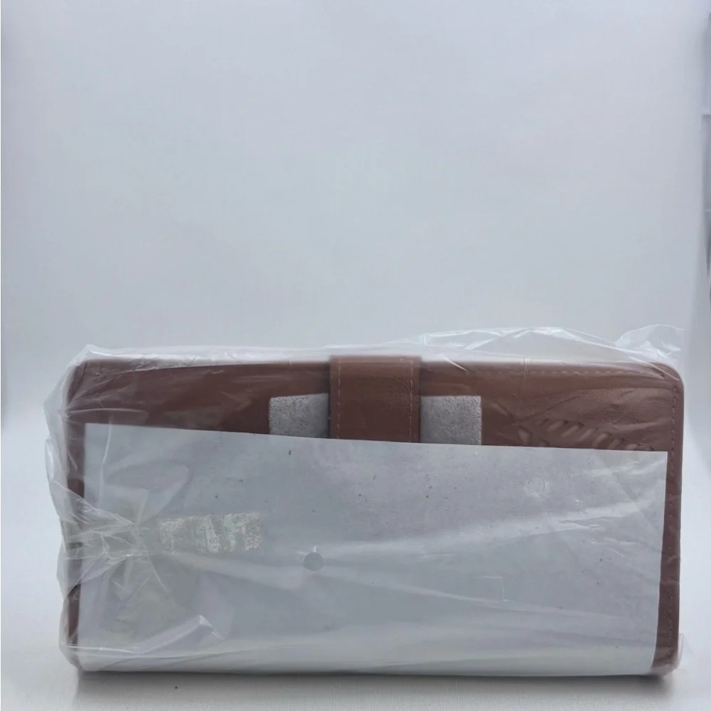 Brown Leather Key Holder with Perforated Design - Picture 5 of 5